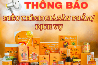 THÔNG BÁO VỀ VIỆC ĐIỀU CHỈNH GIÁ SẢN PHẨM/DỊCH VỤ